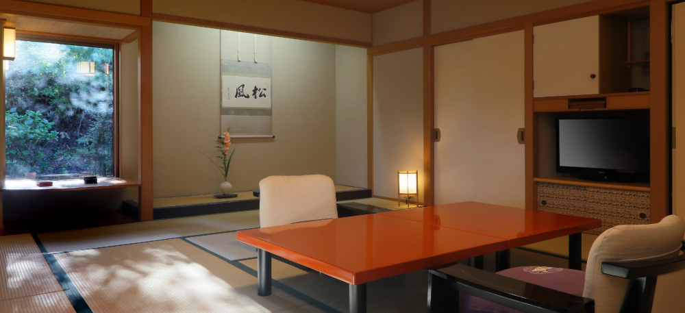 15-tatami mats large individual room + private outdoor hot spring